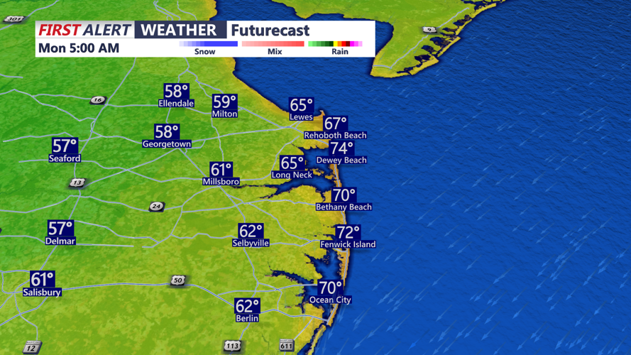 Sunday Overnight Lows