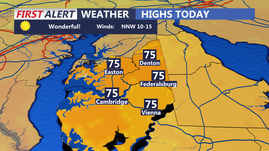 Eastern Shore High Temps