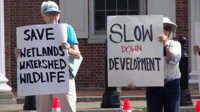 Demonstrators Protest What They Call Uncontrolled Growth in Sussex County