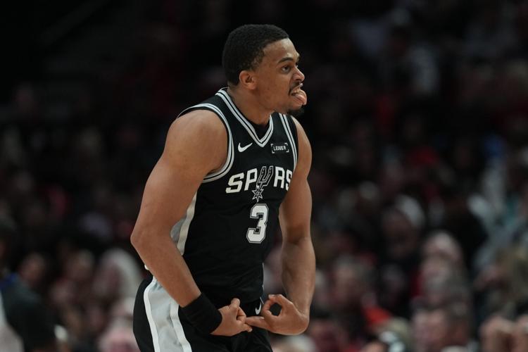 Spurs Trail Blazers Basketball