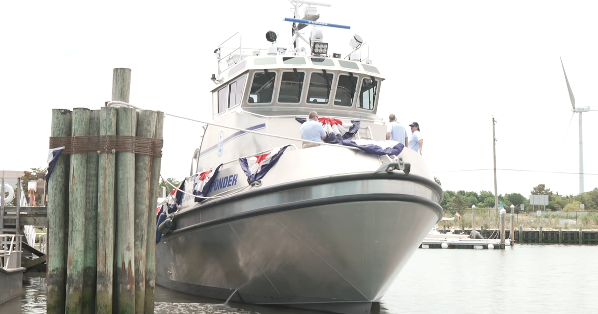 Response boat christened for oil spills in Delaware Bay