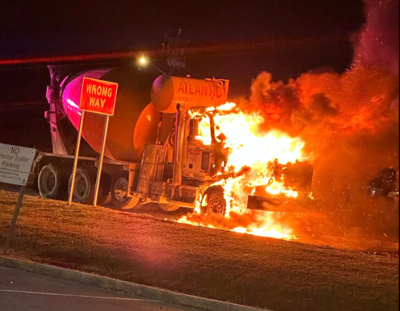 TRUCK FIRE SELBYVILLE