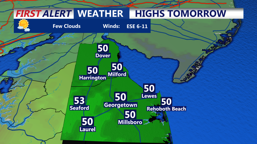 HIGHS TOMORROW SUSSEX