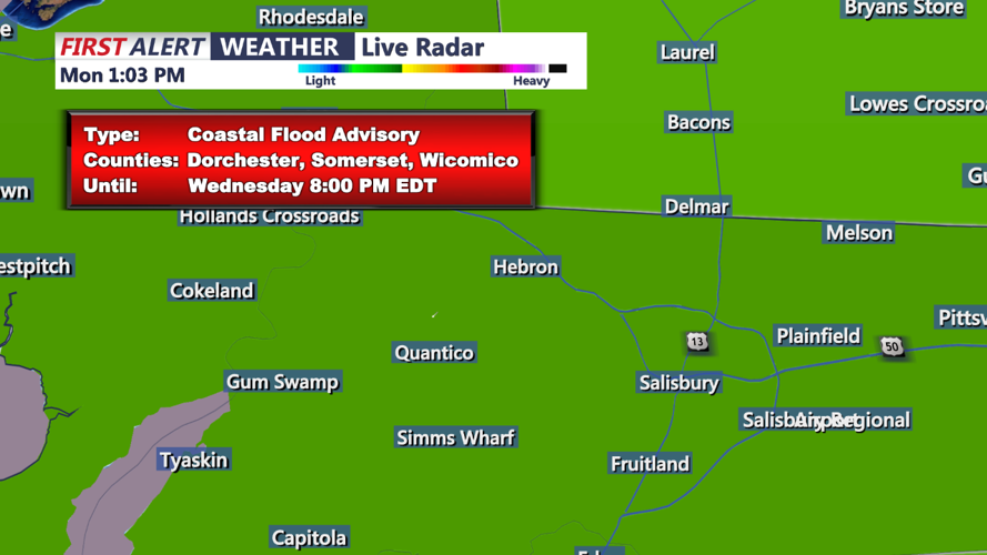 COASTAL FLOOD ADVISORY WICOMICO,SOMERSET, DORCHESTER