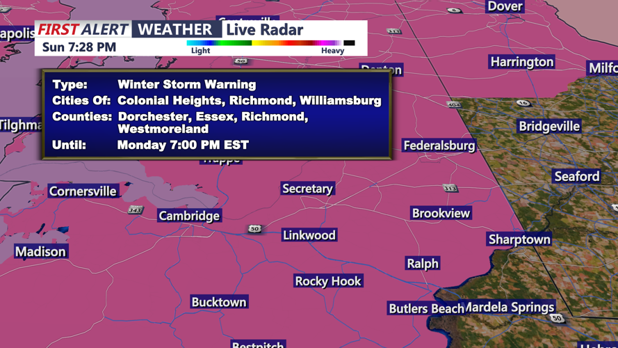 WINTER STORM WARNING - CAMBRIDGE