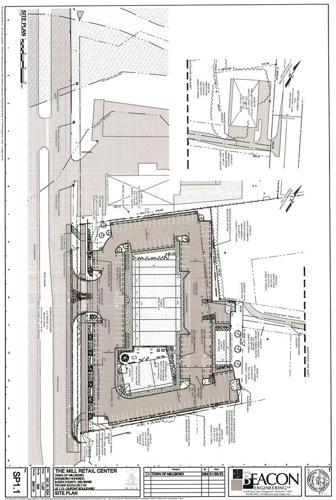Photo of The Mill Retail Center site plan 