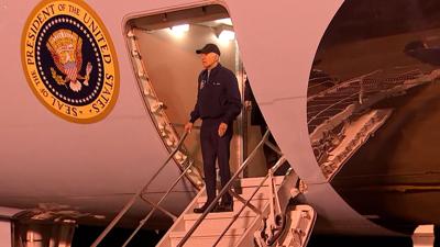Biden arrives DAFB 7/17