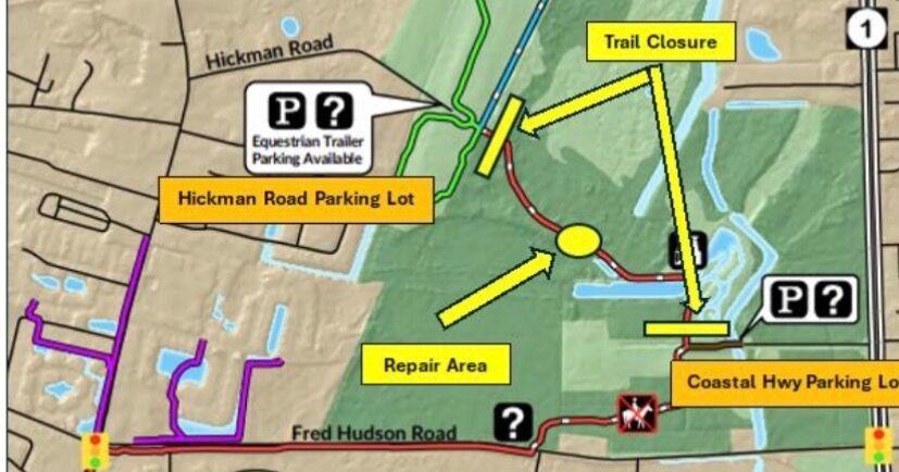 Fred Hudson Road Trail to close for repairs | News | coasttv.com