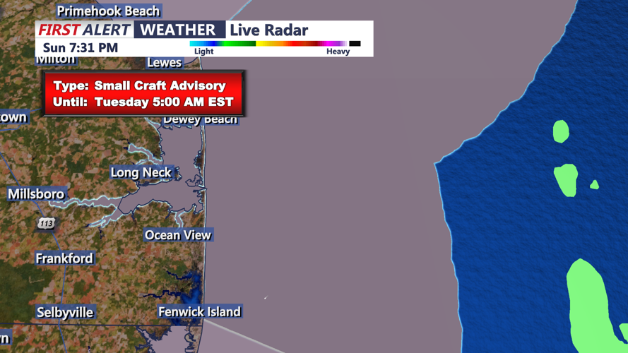 SMALL CRAFT ADVISORY - SUSSEX