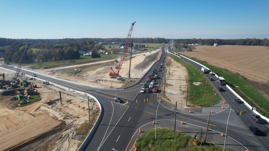 Route 16 and 1 overpass making progress