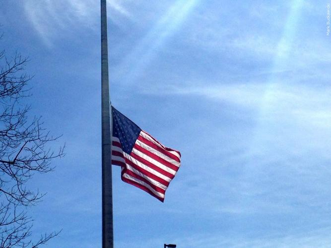 Lowered flag