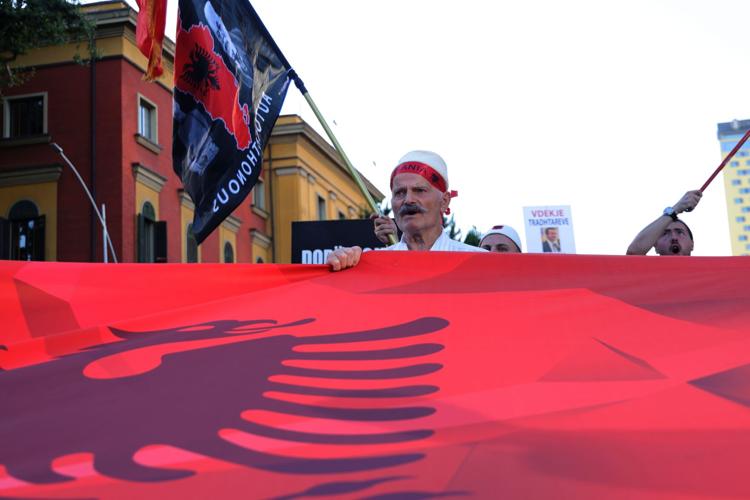 Albania Protest Kushner