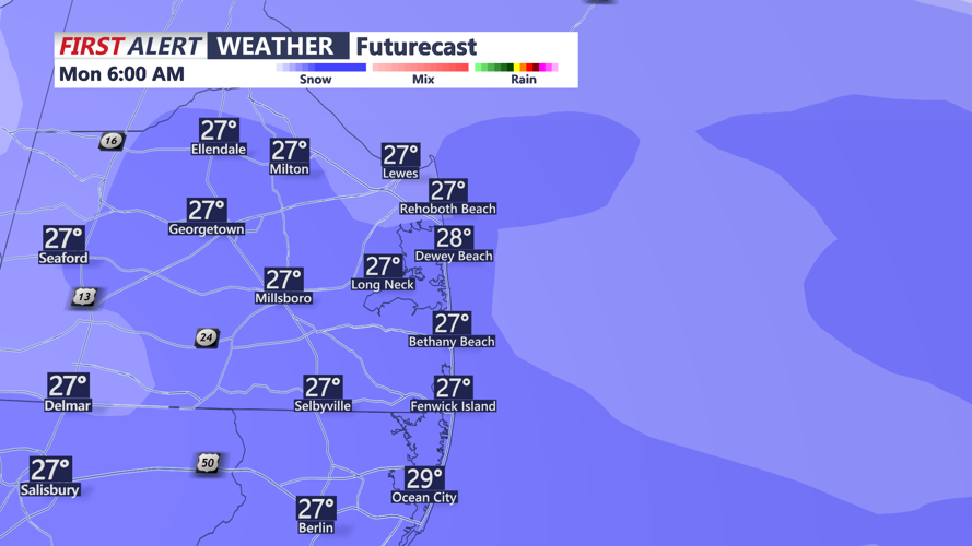 Heavy Bands Of Snow Monday Morning