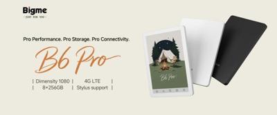 75 FPS E-Reader: Bigme Launches B6 Pro and Boosts Frame Rates Across Its E Ink Lineup