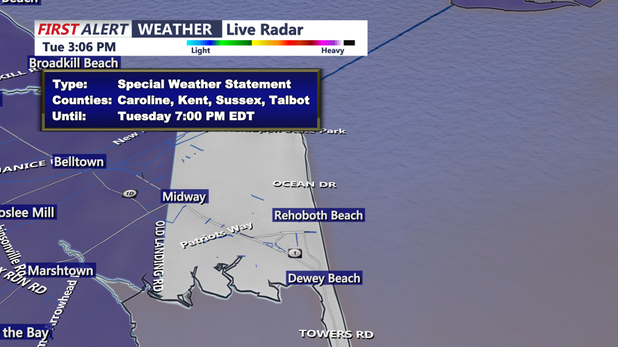 SPECIAL WEATHER STATEMENT - SUSSEX COAST