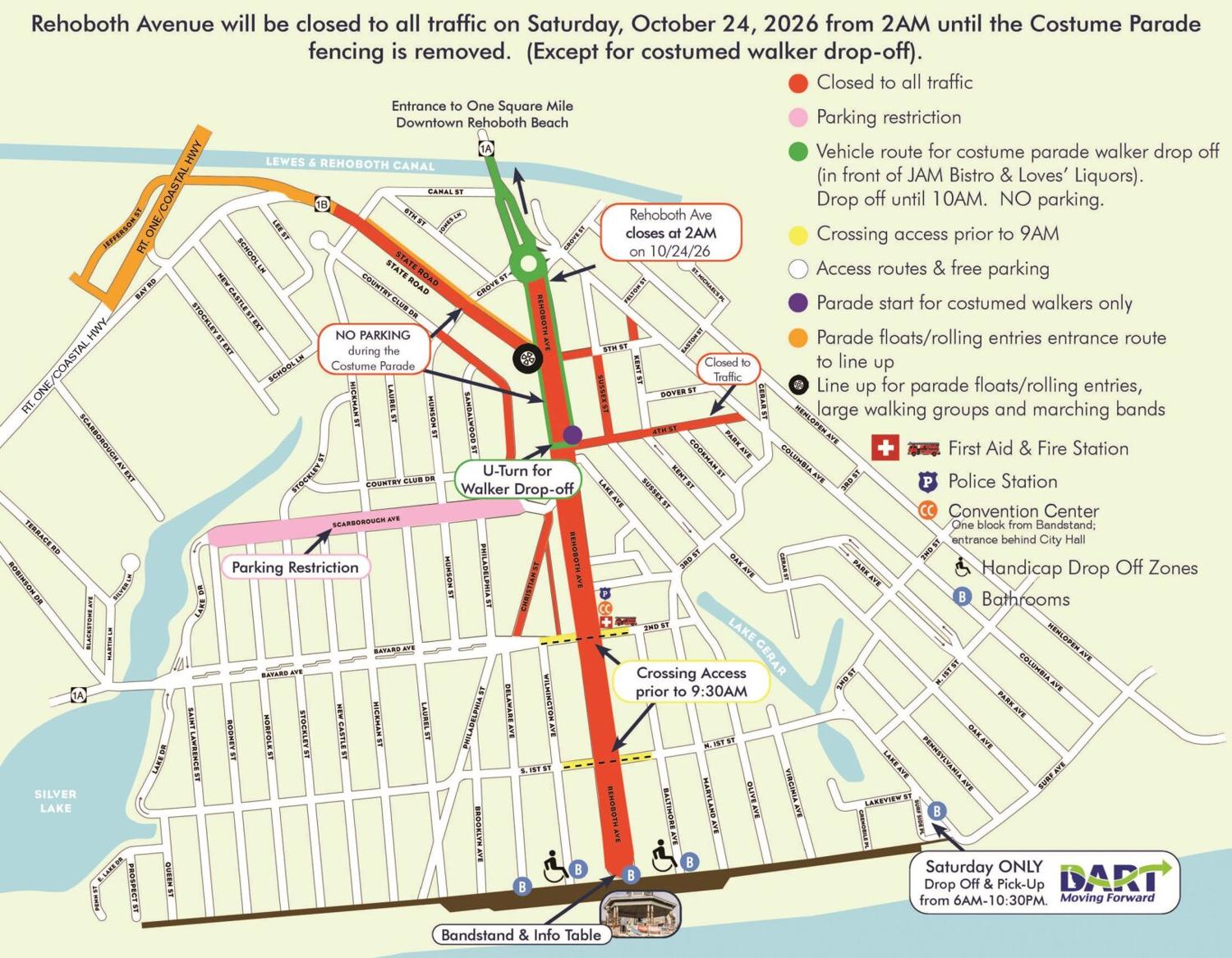 Road closures, parking restrictions announced for Sea Witch Festival in Rehoboth Beach