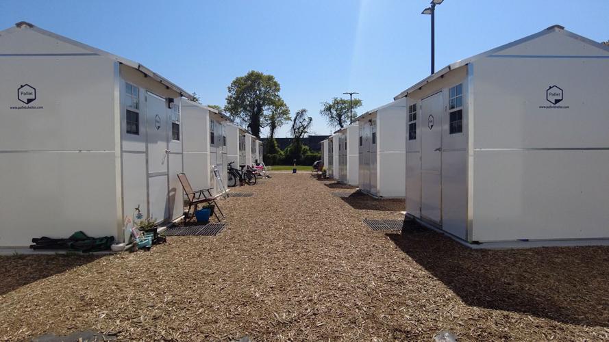 Pallet village shelters