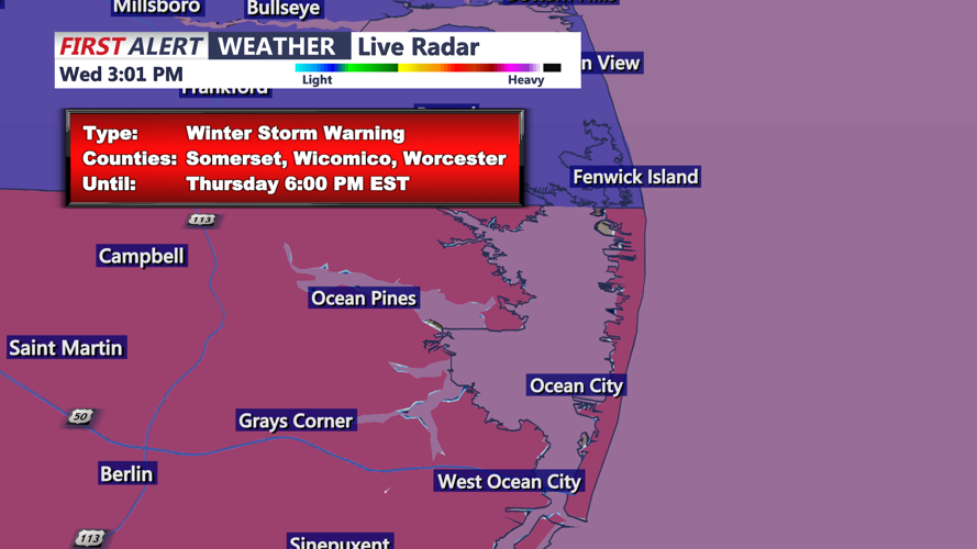 Bitter cold and snow showers persist in Sussex County and Ocean City ...