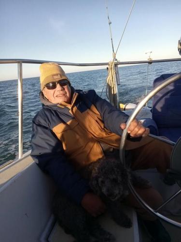 Kevin Hyde, Joe Ditomasso, and their dog were found on Tuesday. Courtesy USCG Mid-Atlantic