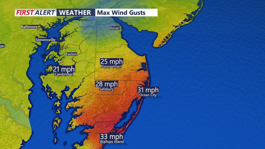 MAX WIND DELMARVA