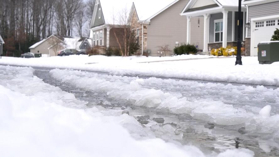 Snow and Ice on road