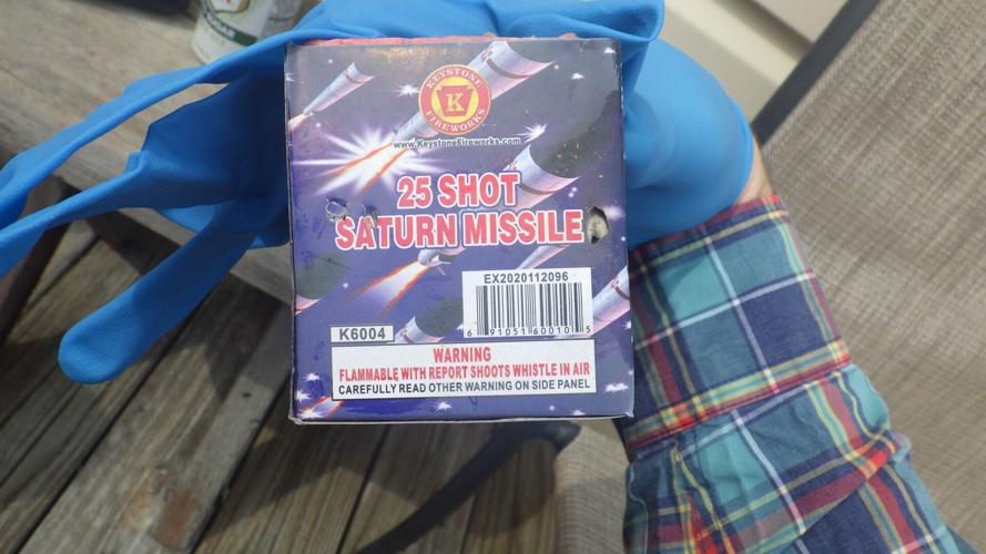 Fireworks inside mailbox