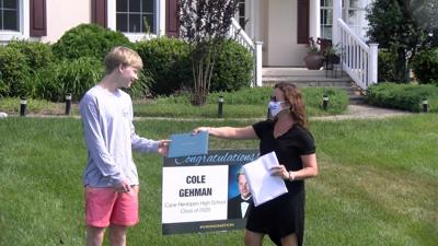 Cape Henlopen High School Hand-Delivers Diplomas to Graduates' Homes