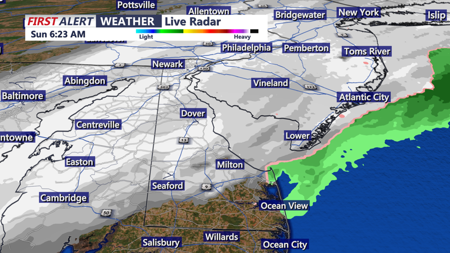 RADAR IMAGERY OF SNOWFALL