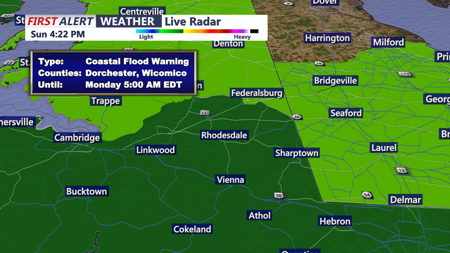 COASTAL FLOOD WARNING CAMBRIDGE