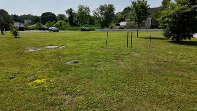 Lot next to the Milton Historical Society that will be turned into a parking lot in Milton