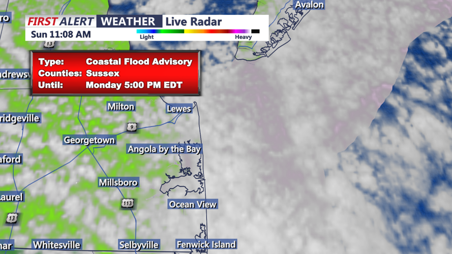 COASTAL FLOOD ADVISORY - SUSSEX COUNTY