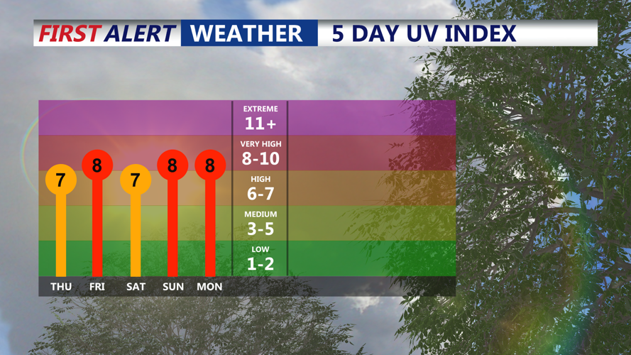 5 DAY UV INDEX