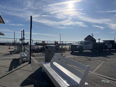 Fencing up at Rehoboth Avenue as city installs bollard and barriers