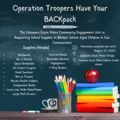 Operation Troopers Have Your BACKpack