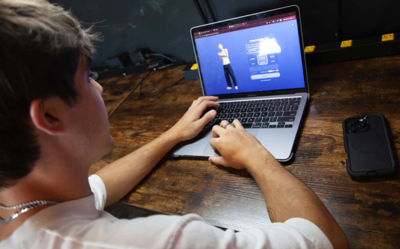 Man on computer