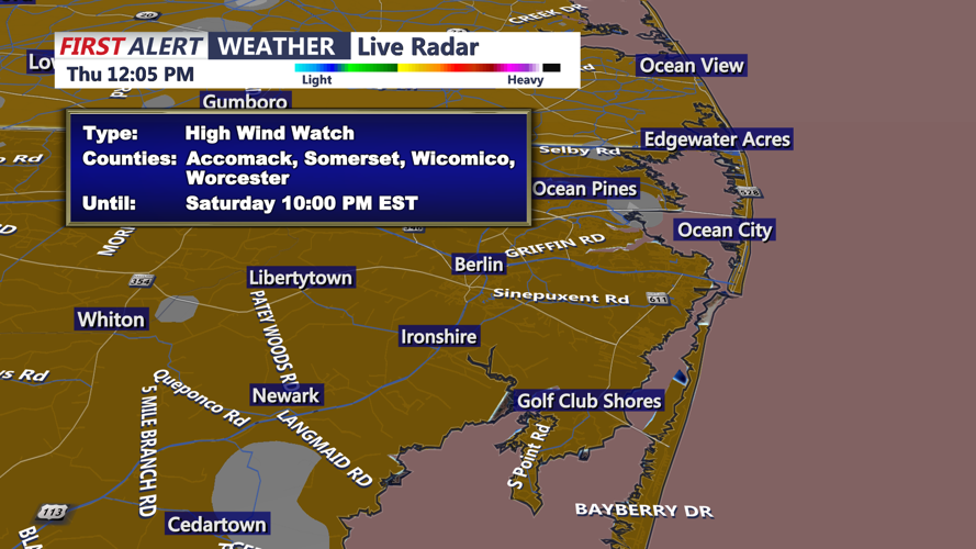 HIGH WIND WARNING - OCEAN CITY