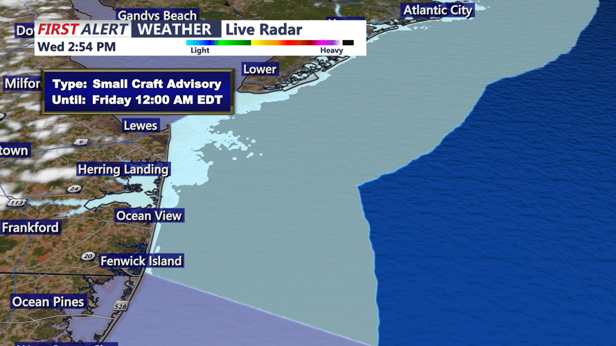 SMALL CRAFT ADVISORY - SUSSEX