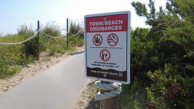 The Town of Dewey Beach installs signage to deter marijuana usage