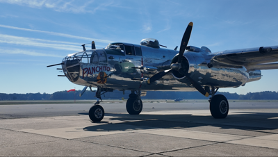 B-25 War plane that's been flying since 1986.