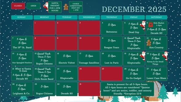 Schellville December Calendar
