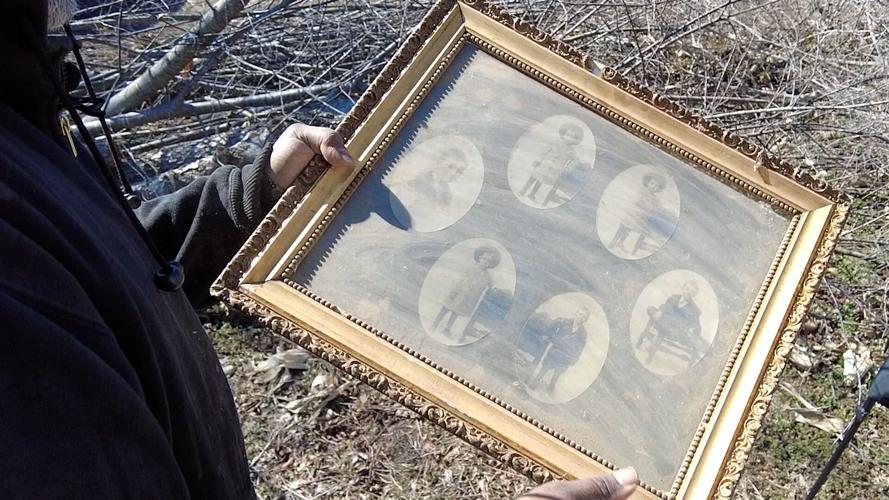 Picture found in the outhouse on the property