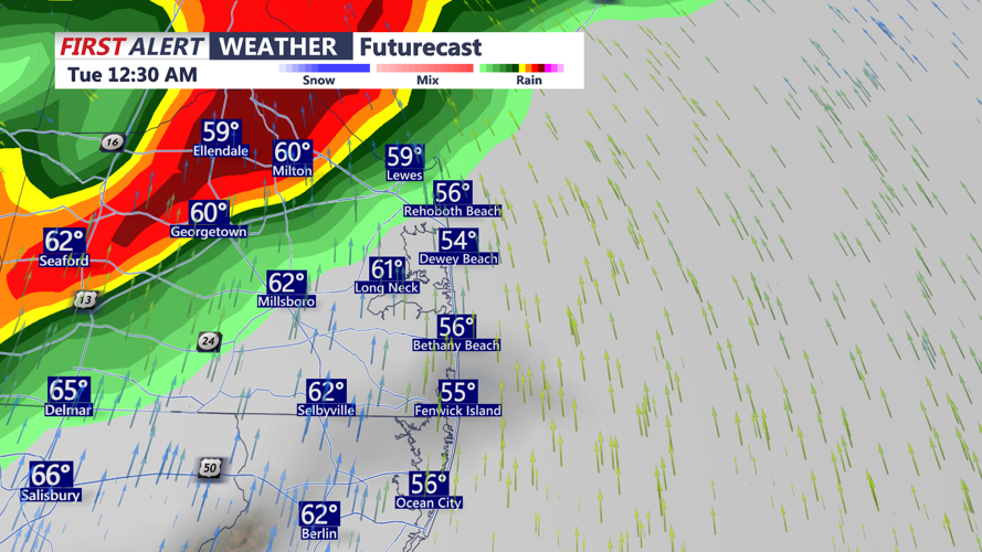 Brief warm up, storms possible Monday night, followed by midweek frost ...
