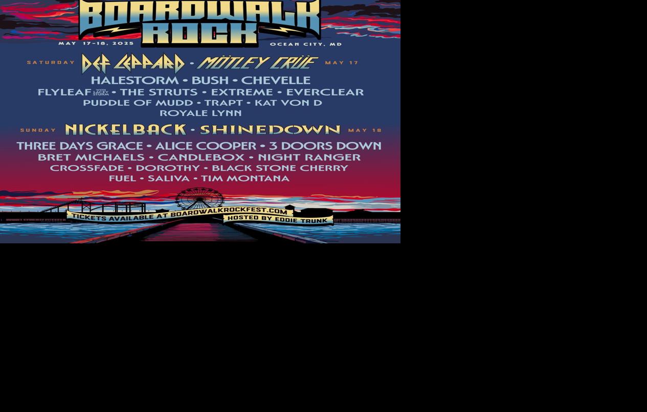 Boardwalk Rock Lineup Change