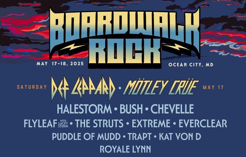 Boardwalk Rock Lineup Change