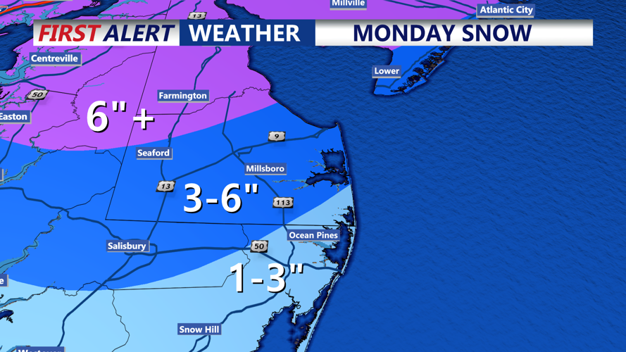 Forecasted Snowfall Totals