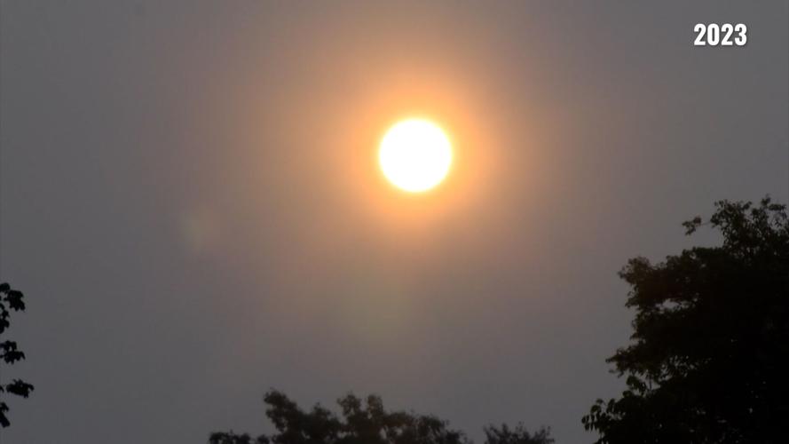 Canadian wildfire haze over Delmarva in 2023