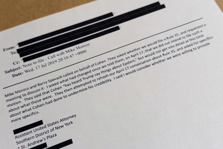 Justice Department Jeffrey Epstein