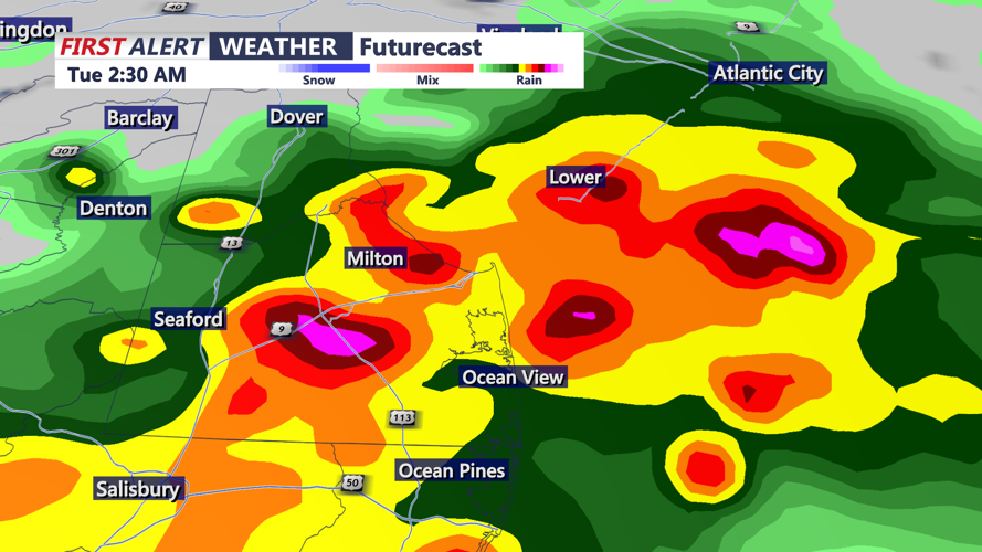 FUTURECAST 2AM TUESDAY