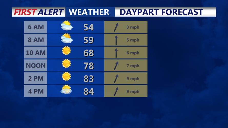 Daypart Hourly Forecast