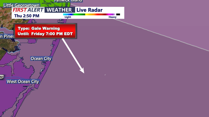 Ocean City Gale Wind Warning